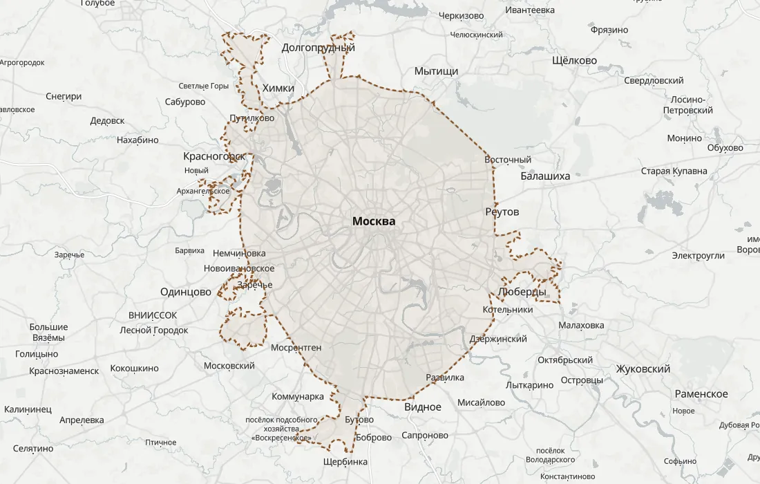 Карта: руины и заброшенное Москвы, 13 мест