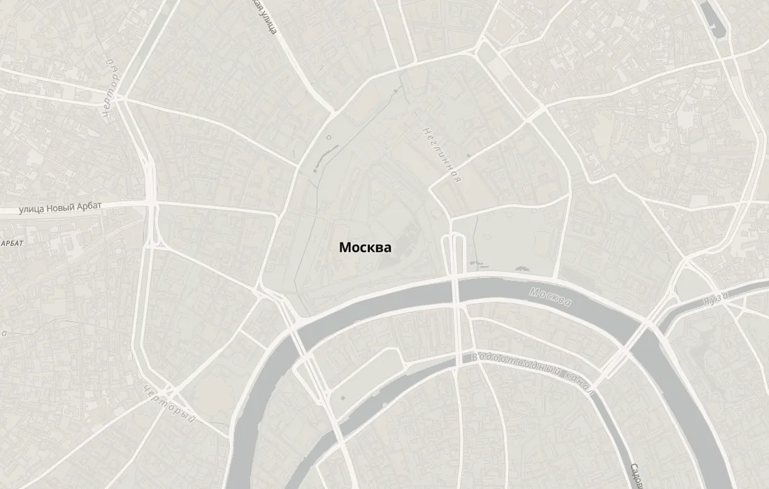 Карта: усадьбы и особняки Москвы, 60 мест