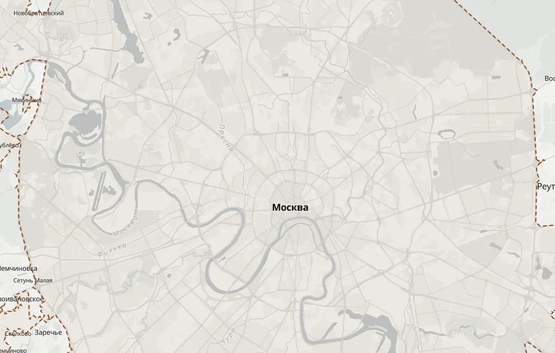 Карта малоизвестных мест Москвы: 17 мест на фоне города с границей
